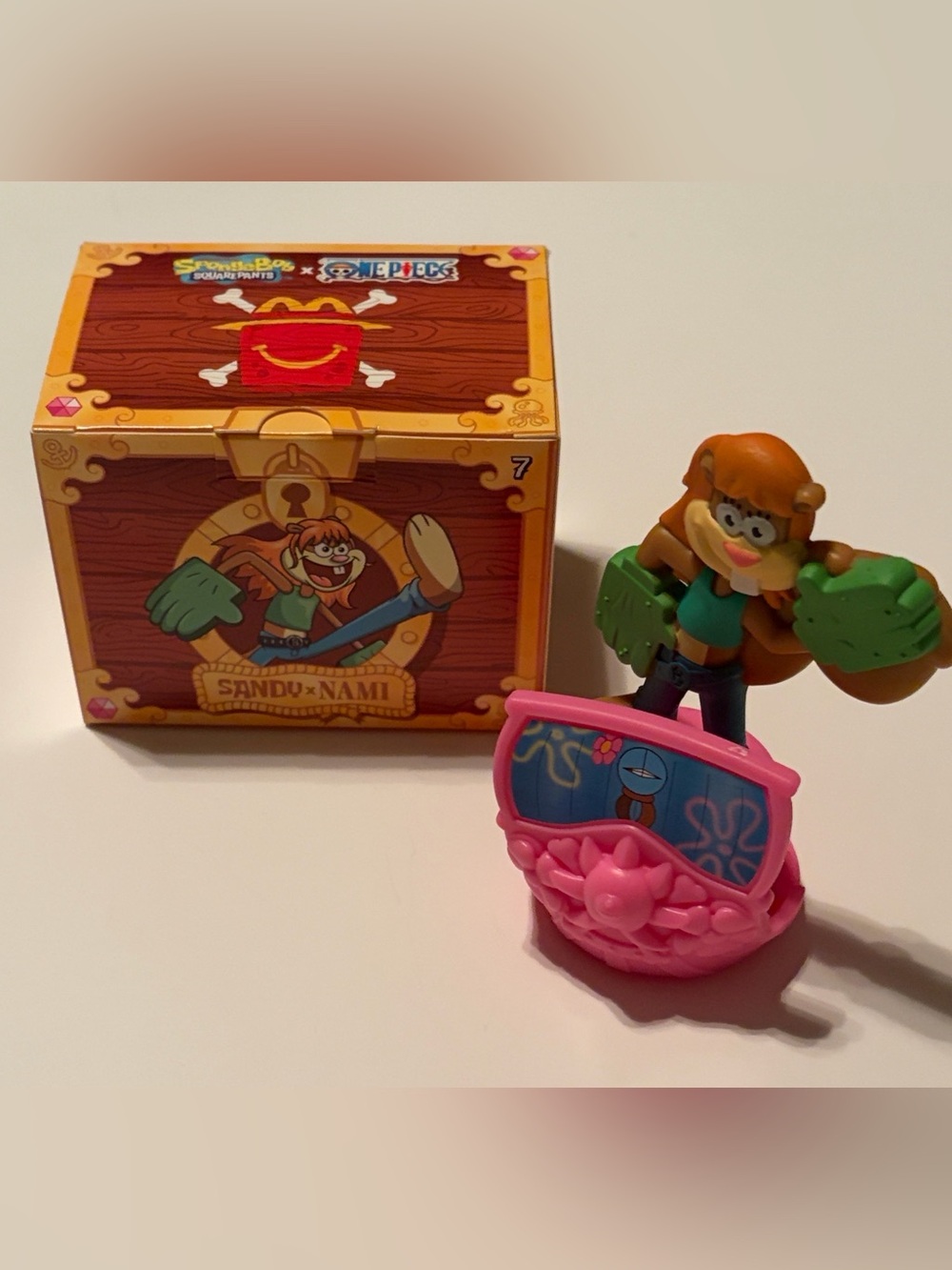 McDonald’s SpongeBob x One Piece Happy Meal Toy - Sandy x Nami - # 7